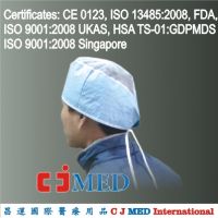 C J Med: Surgeon Cap with Tie-On Type