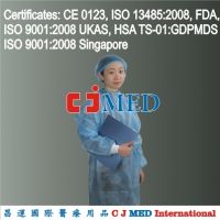C J MED: Tie-Back Neck Or Fasten with Velcro Disposable Isolation Gown 